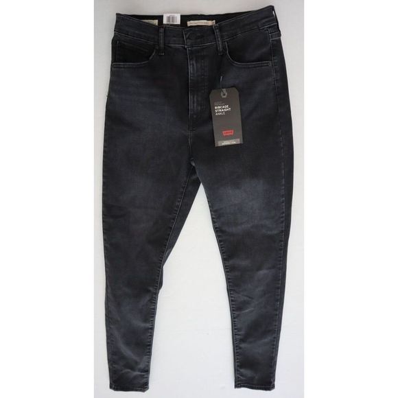Levi's 720 Women's Sz 31 Black Mile High-Rise Super Skinny Jeans - Picture 1 of 7